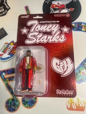 Super7 ReAction Ghostface Killah Action Figure 3.75" Wu‑Tang Clan Hip Hop Rap